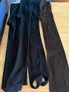 Women's Footed Tights - Black & Brown Multipack